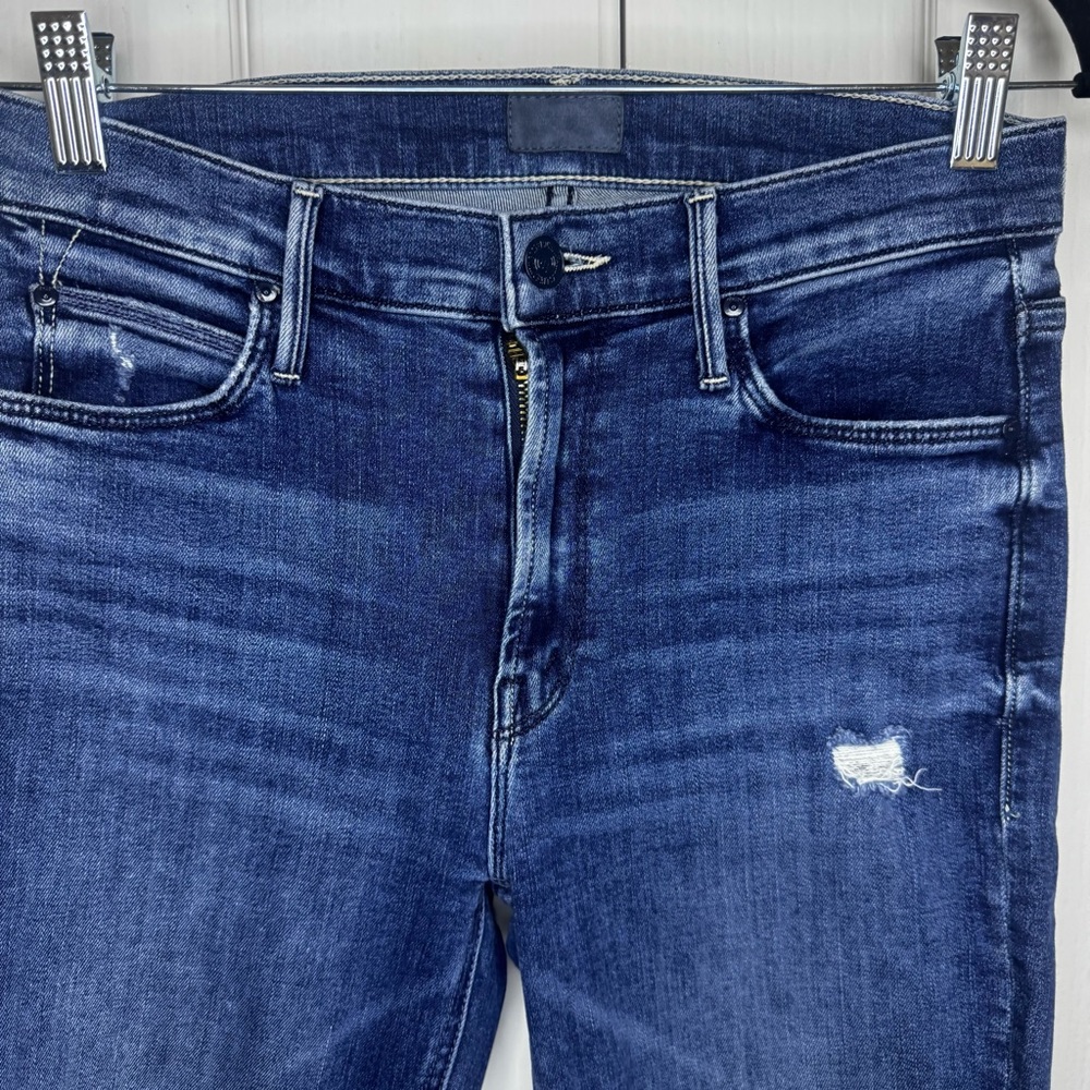 ‼️SALE‼️ Mother The Mid Rise Dazzler Ankle Fray Jeans - Picture 3 of 9